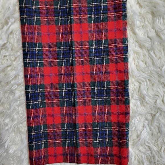 Pendleton Red and Black Dress Pants with Straight Leg Cut